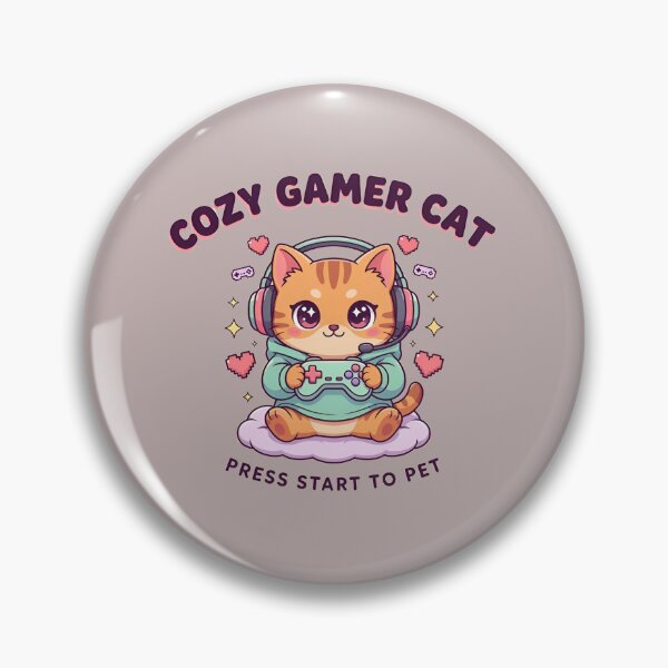 Item preview, Cozy Gamer Cat – Cute Kawaii Kitty Gaming Aesthetic designed and sold by MystiMagica.