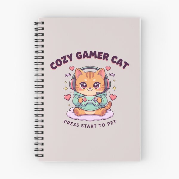 Item preview, Cozy Gamer Cat – Cute Kawaii Kitty Gaming Aesthetic designed and sold by MystiMagica.