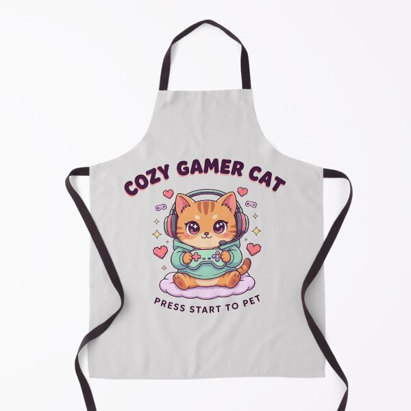 Item preview, Cozy Gamer Cat – Cute Kawaii Kitty Gaming Aesthetic designed and sold by MystiMagica.