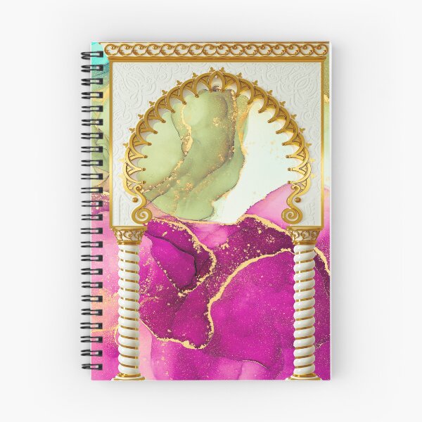 Item preview, Colorful Abstract Design with Gold Architectural Elements designed and sold by behappyandrelax.
