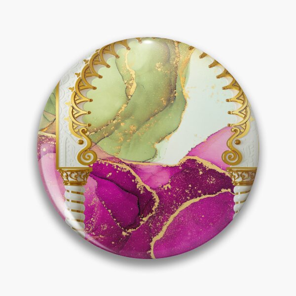 Item preview, Colorful Abstract Design with Gold Architectural Elements designed and sold by behappyandrelax.