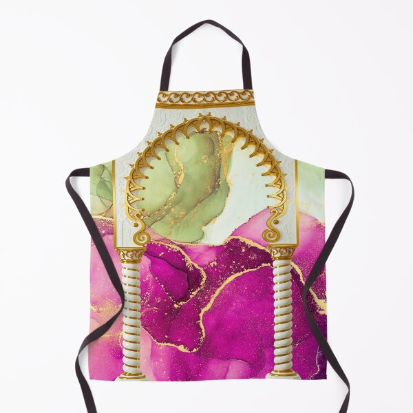 Item preview, Colorful Abstract Design with Gold Architectural Elements designed and sold by behappyandrelax.