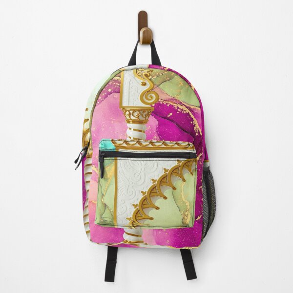 Item preview, Colorful Abstract Design with Gold Architectural Elements designed and sold by behappyandrelax.