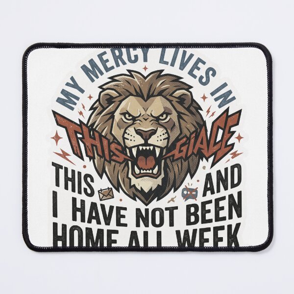 Item preview, Zero Mercy - Angry Lion Sarcastic Vintage Poster designed and sold by 0Zetgest.