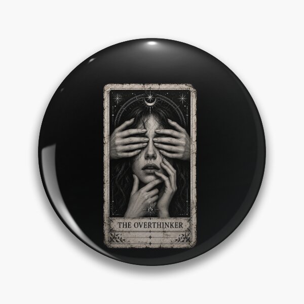 Item preview, Overthinker Anxiety Tarot Card Mystic Art designed and sold by elderberry.