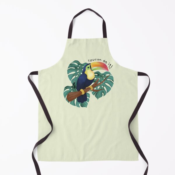 Item preview, Toucan do it! Iridescent toucan perched on a branch in a tropical style designed and sold by tornasolhaze.