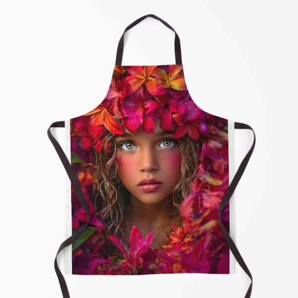 Item preview, A Beautiful Girl Surrounded by Vivid Flowers designed and sold by Artessie.