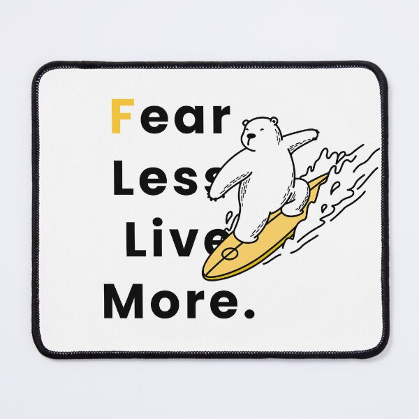 Item preview, Fear Less Live More | Inspirational Motivation Quote Design designed and sold by amarprints.