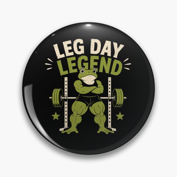 Item preview, Leg Day Legend Gym Frog Funny Workout Fitness Design designed and sold by AMICO77.