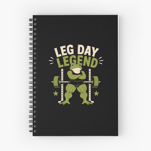 Item preview, Leg Day Legend Gym Frog Funny Workout Fitness Design designed and sold by AMICO77.
