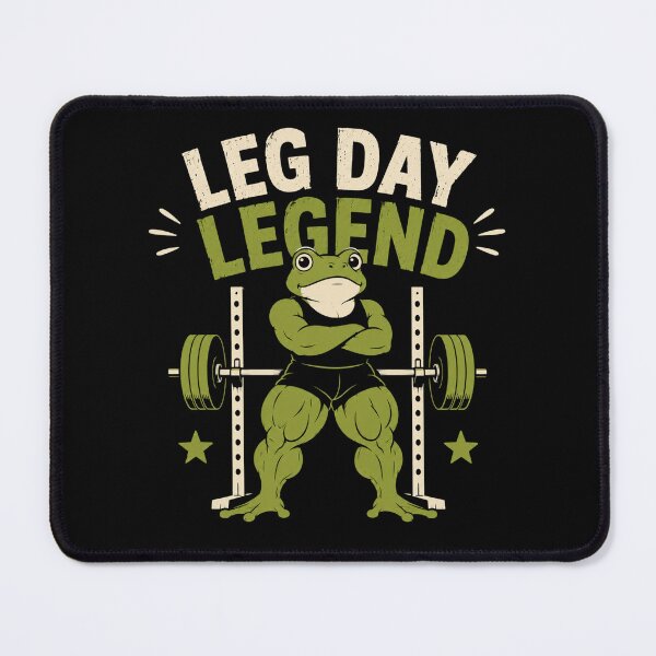 Item preview, Leg Day Legend Gym Frog Funny Workout Fitness Design designed and sold by AMICO77.