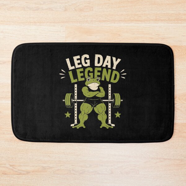 Item preview, Leg Day Legend Gym Frog Funny Workout Fitness Design designed and sold by AMICO77.