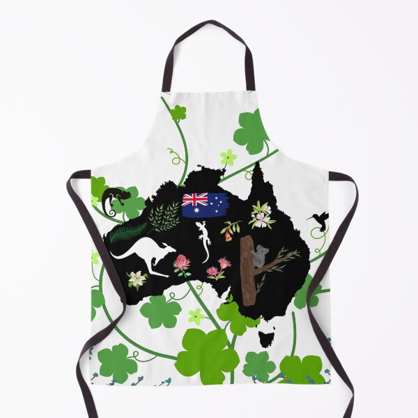 Item preview, Nature of Australia Silhouette Art with Flag designed and sold by Marcin Dabski.