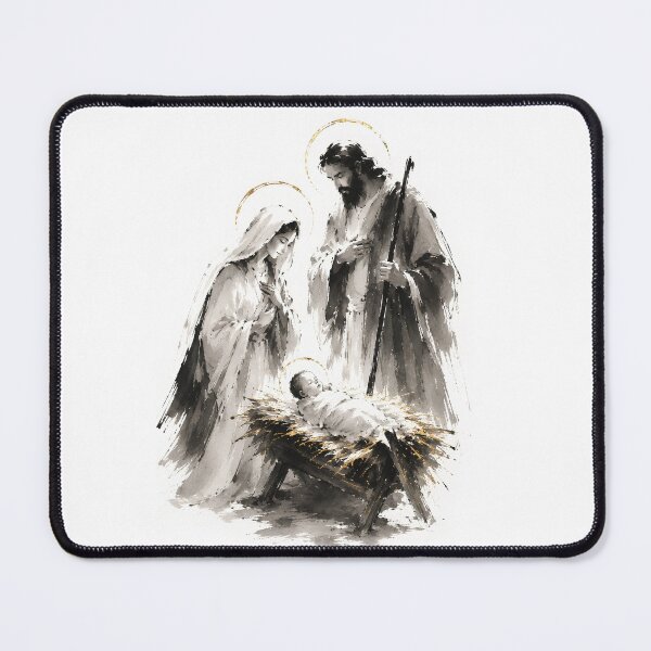 Item preview, Holy Nativity Ink Wash Christian Art designed and sold by Phos Creatives.