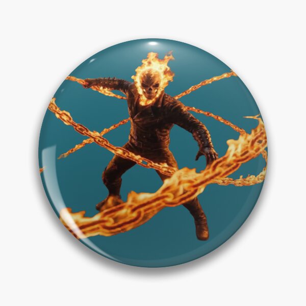 Item preview, Supernatural Avenger in Flames - Flaming Skull and Infernal Chain (Ghost Rider Style) designed and sold by RAYBIL.