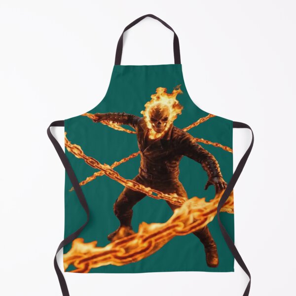 Item preview, Supernatural Avenger in Flames - Flaming Skull and Infernal Chain (Ghost Rider Style) designed and sold by RAYBIL.