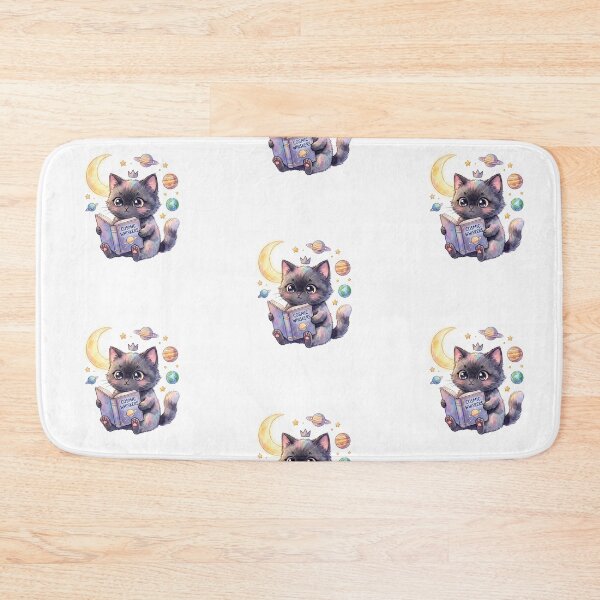 Item preview, Cute Galaxy Cat Reading Space Book Sticker designed and sold by UrbanWhimsy35.