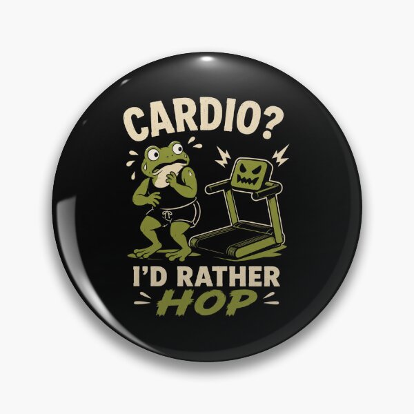 Item preview, Cardio I'd Rather Hop Funny Gym Frog Workout Design designed and sold by AMICO77.