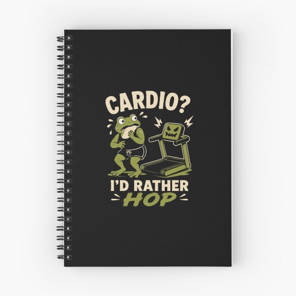 Item preview, Cardio I'd Rather Hop Funny Gym Frog Workout Design designed and sold by AMICO77.