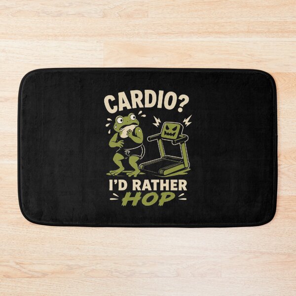 Item preview, Cardio I'd Rather Hop Funny Gym Frog Workout Design designed and sold by AMICO77.