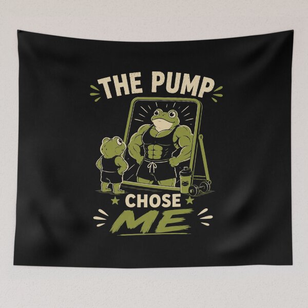 Item preview, The Pump Chose Me Funny Gym Frog Bodybuilding Workout Design designed and sold by AMICO77.