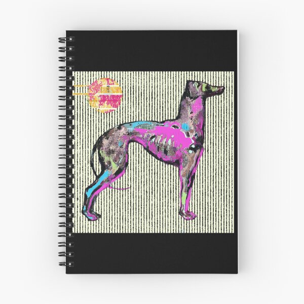 Item preview, Vibrant Neon Glitch Sighthound Dog designed and sold by MikZviagin.
