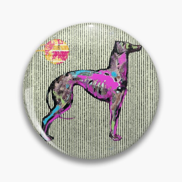 Item preview, Vibrant Neon Glitch Sighthound Dog designed and sold by MikZviagin.