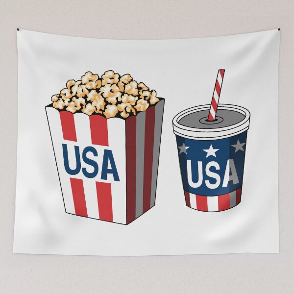 Item preview, USA Sports Snack Popcorn and Soda designed and sold by Anne97s.