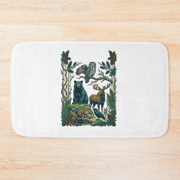 Item preview, Magical Woodland Animals Bear Moose Owl Forest designed and sold by TeeARTHY.