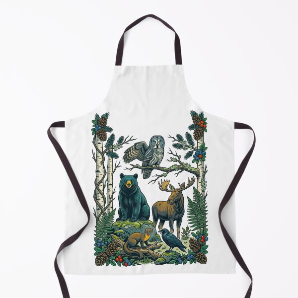 Item preview, Magical Woodland Animals Bear Moose Owl Forest designed and sold by TeeARTHY.