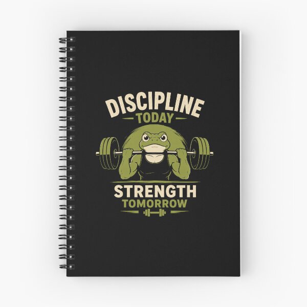Item preview, Discipline Today Strength Tomorrow Motivational Gym Frog Design designed and sold by AMICO77.