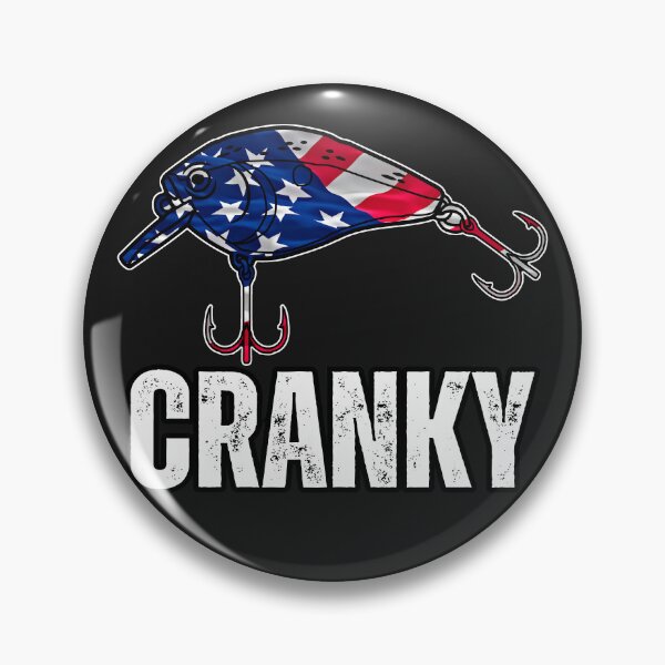 Item preview, Cranky USA Flag Funny Crankbait Fishing Lure Dad Birthday designed and sold by erozzz.