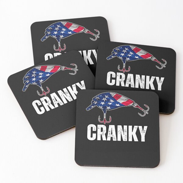Item preview, Cranky USA Flag Funny Crankbait Fishing Lure Dad Birthday designed and sold by erozzz.