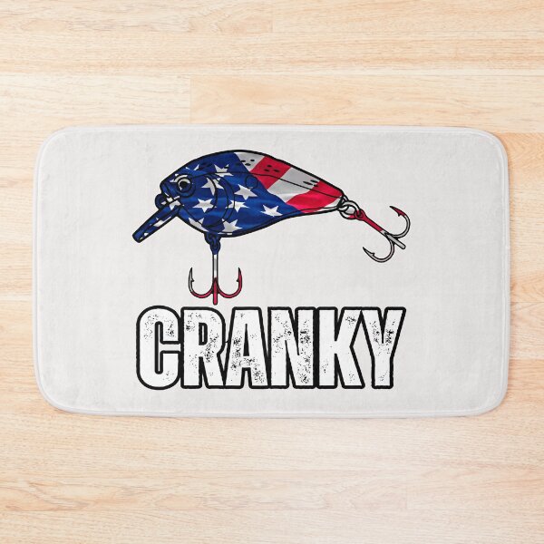 Item preview, Cranky USA Flag Funny Crankbait Fishing Lure Dad Birthday designed and sold by erozzz.