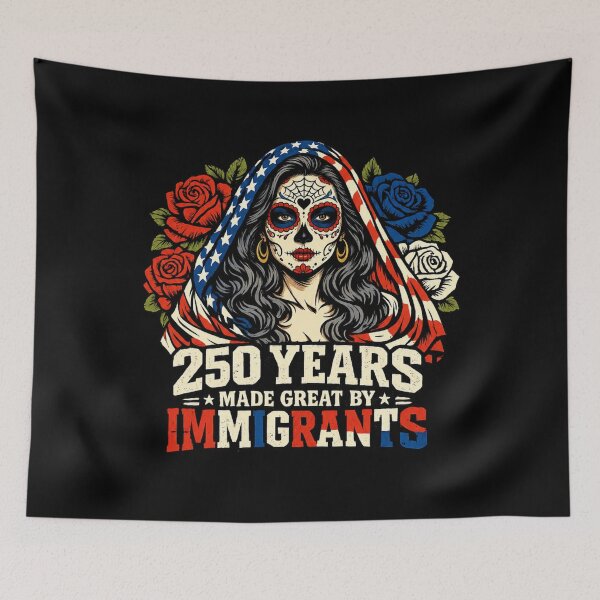 Item preview, Sugar skull lady immigrant designed and sold by HiPatti.
