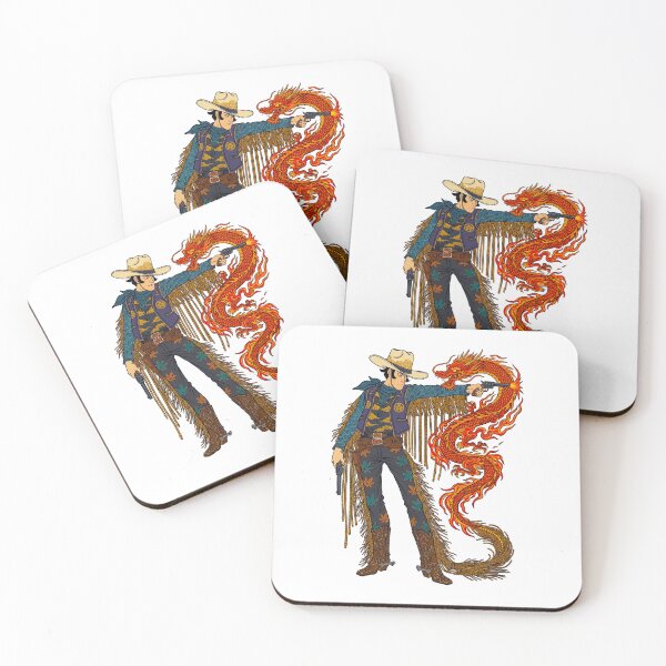 Item preview, Magic Fiery Lasso   Japanese  Cowboy Western Fantasy designed and sold by TeeARTHY.