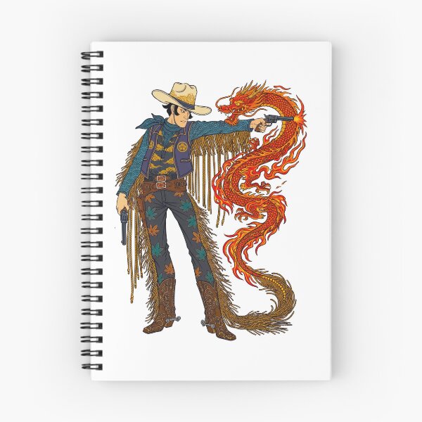 Item preview, Magic Fiery Lasso   Japanese  Cowboy Western Fantasy designed and sold by TeeARTHY.