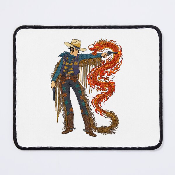 Item preview, Magic Fiery Lasso Japanese Cowboy Western Fantasy designed and sold by TeeARTHY.
