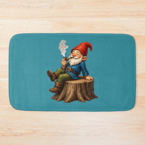Item preview, Taking a Break – Relaxing Garden Gnome with Pipe designed and sold by Alpine-Ink.