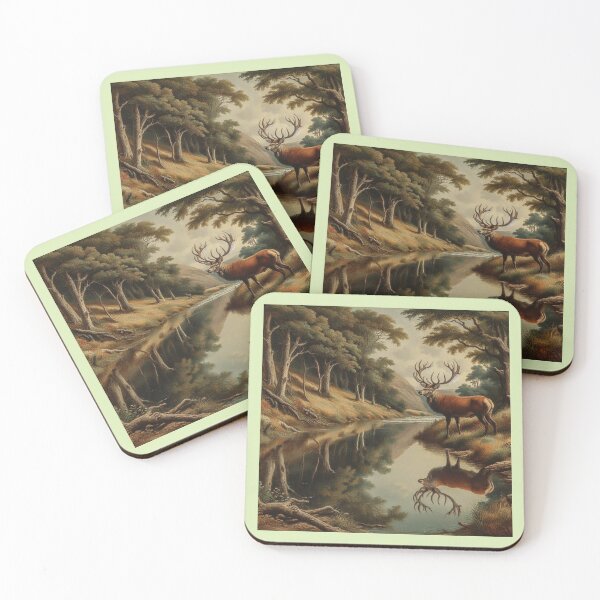 Item preview, THE STAG & HIS REFLECTION designed and sold by Eutrope d'Orange.