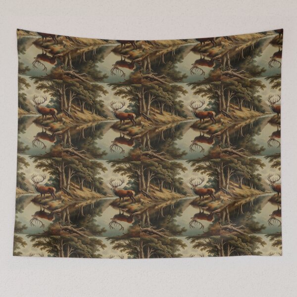 Item preview, THE STAG & HIS REFLECTION designed and sold by Eutrope d'Orange.