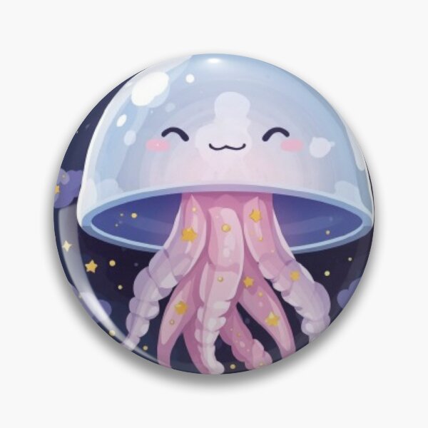 Item preview, Magical Glowing Jellyfish Sticker | Cute Celestial Sea Creature designed and sold by Stylestickers55.