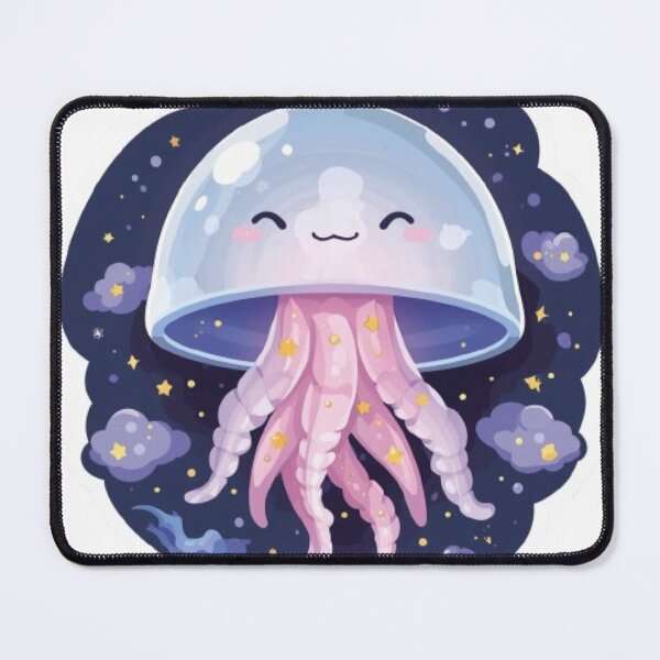 Item preview, Magical Glowing Jellyfish Sticker | Cute Celestial Sea Creature designed and sold by Stylestickers55.