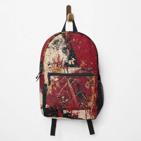 Item preview, Crimson Passion: Abstract Gold and Red Expressionist Art designed and sold by Edge Of The Easel.