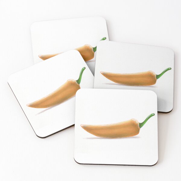 Item preview, Realistic Yellow Chili Pepper Botanical Illustration designed and sold by S. Amado.