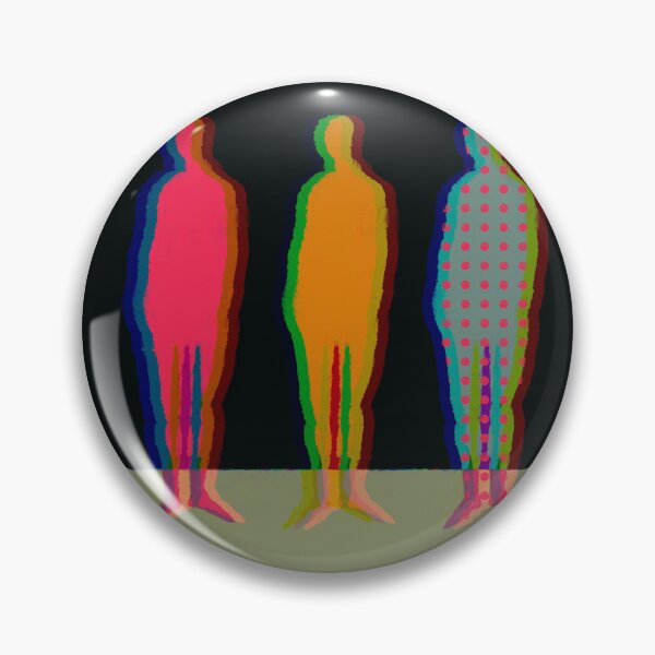 Item preview, Neon Glitch Abstract Human Silhouettes Trio designed and sold by MikZviagin.