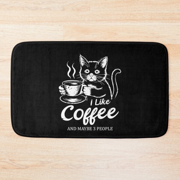 Item preview, I Like Coffee And Maybe 3 People | Cat Coffee Lover Barista designed and sold by JFFStore.