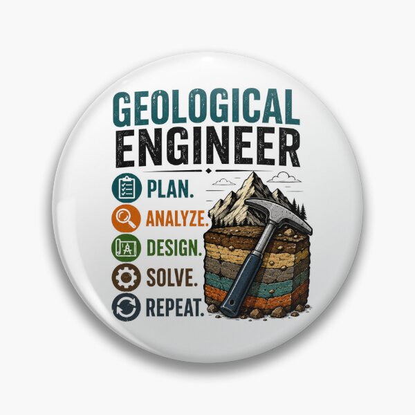Item preview, Geological Engineer Plan Analyze Design Solve Repeat designed and sold by Nzgiftsandmore.