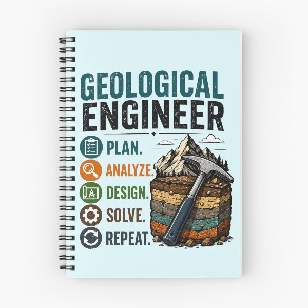 Item preview, Geological Engineer Plan Analyze Design Solve Repeat designed and sold by Nzgiftsandmore.