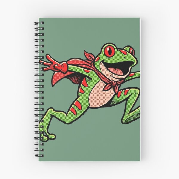 Item preview, Super Frog - Retro Comic Tree Frog Hero designed and sold by OPTTAS.